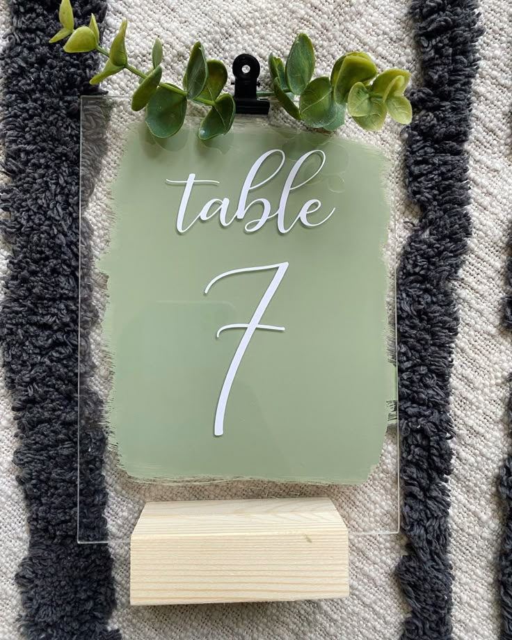 Numéro de table